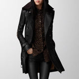 Dobbeltspent trenchcoat for dame med slagkrage