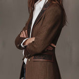 Gisèle | Blazer med chevronmønstrede paneler