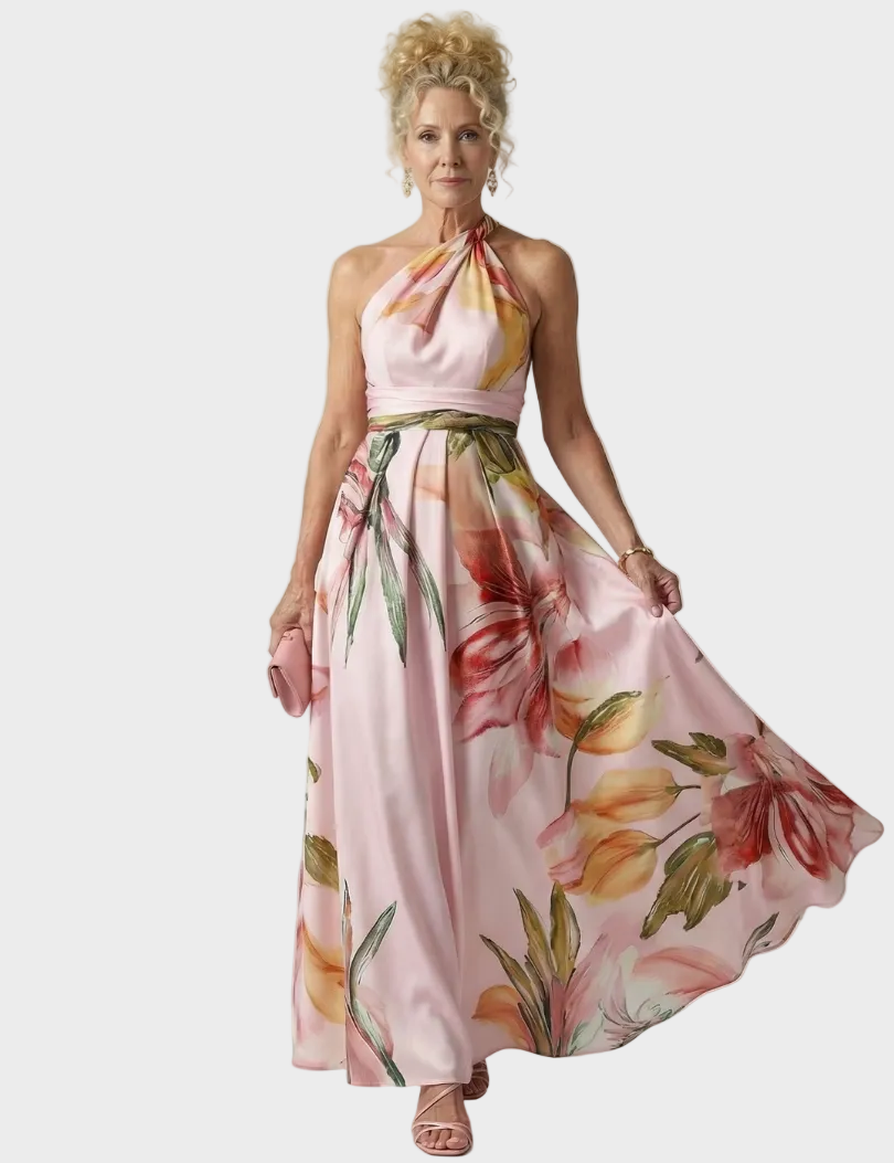 Emilia – Blomstret maxikjole