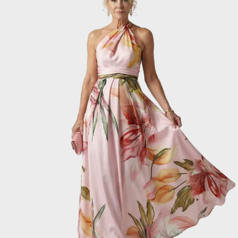 Emilia – Blomstret maxikjole