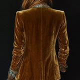Marcelline | Vintage patchwork-blazer med blomstertrykk
