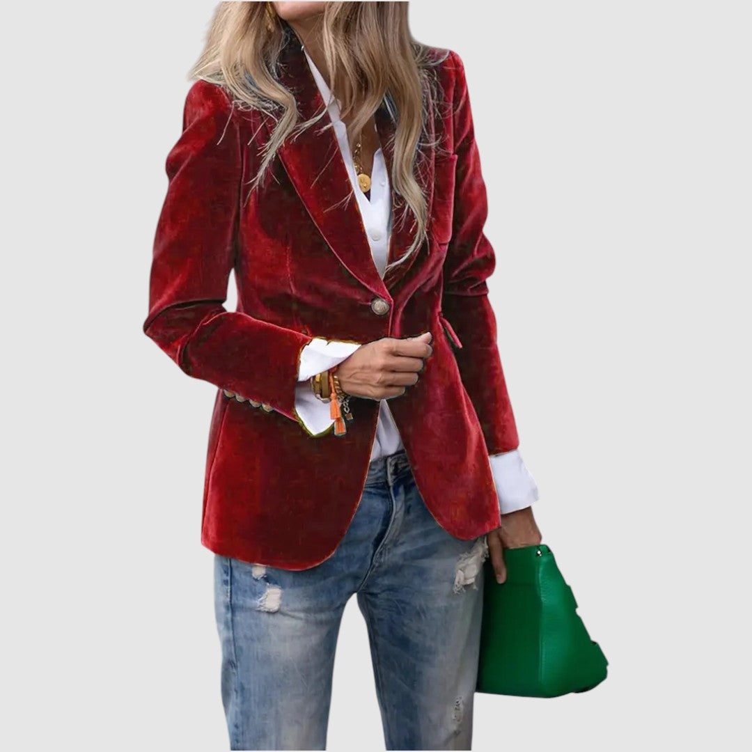 Natálie – Elegant fløyelsjakke