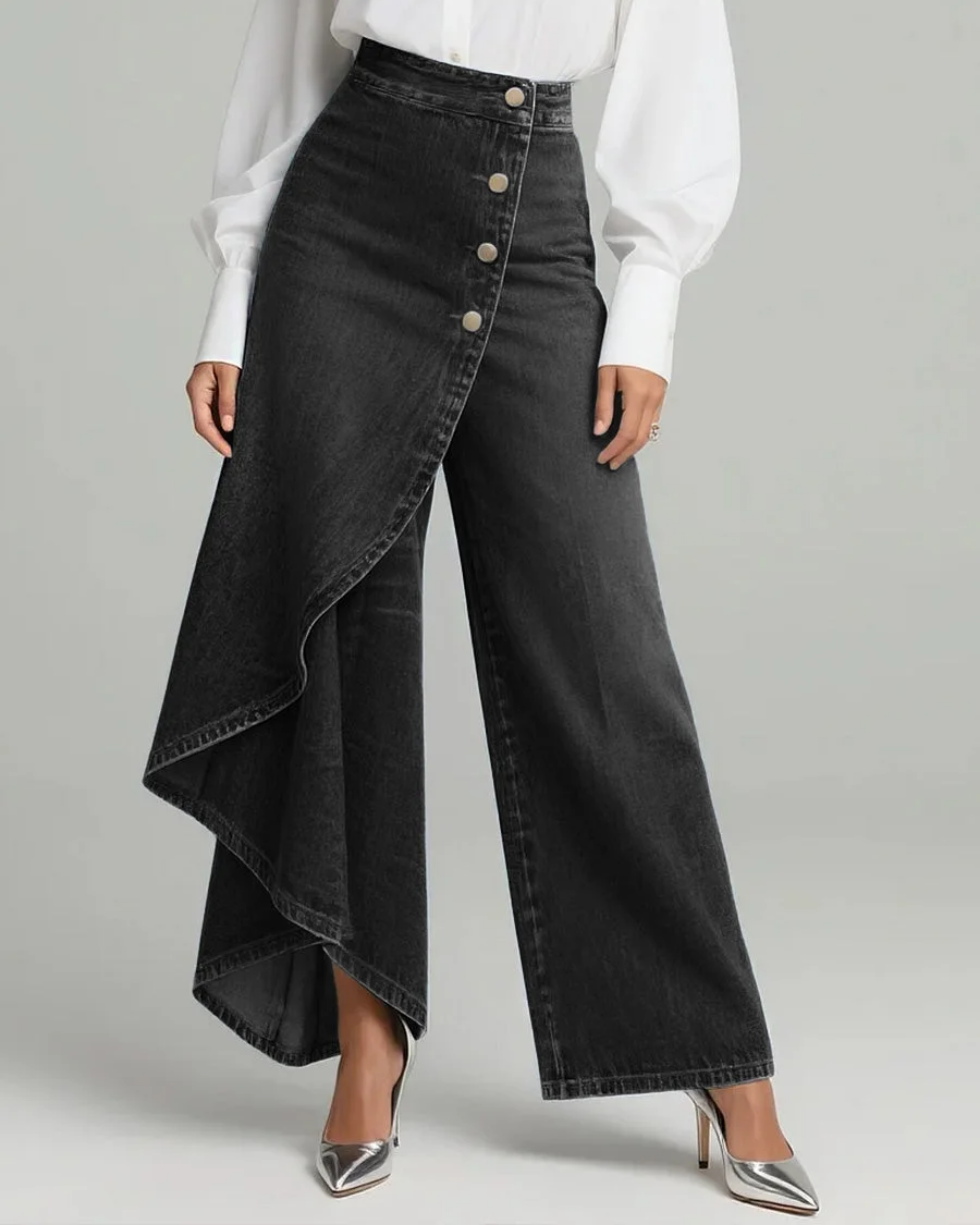 Lubomira – Omslagsbukse i denim