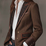 Gisèle | Blazer med chevronmønstrede paneler