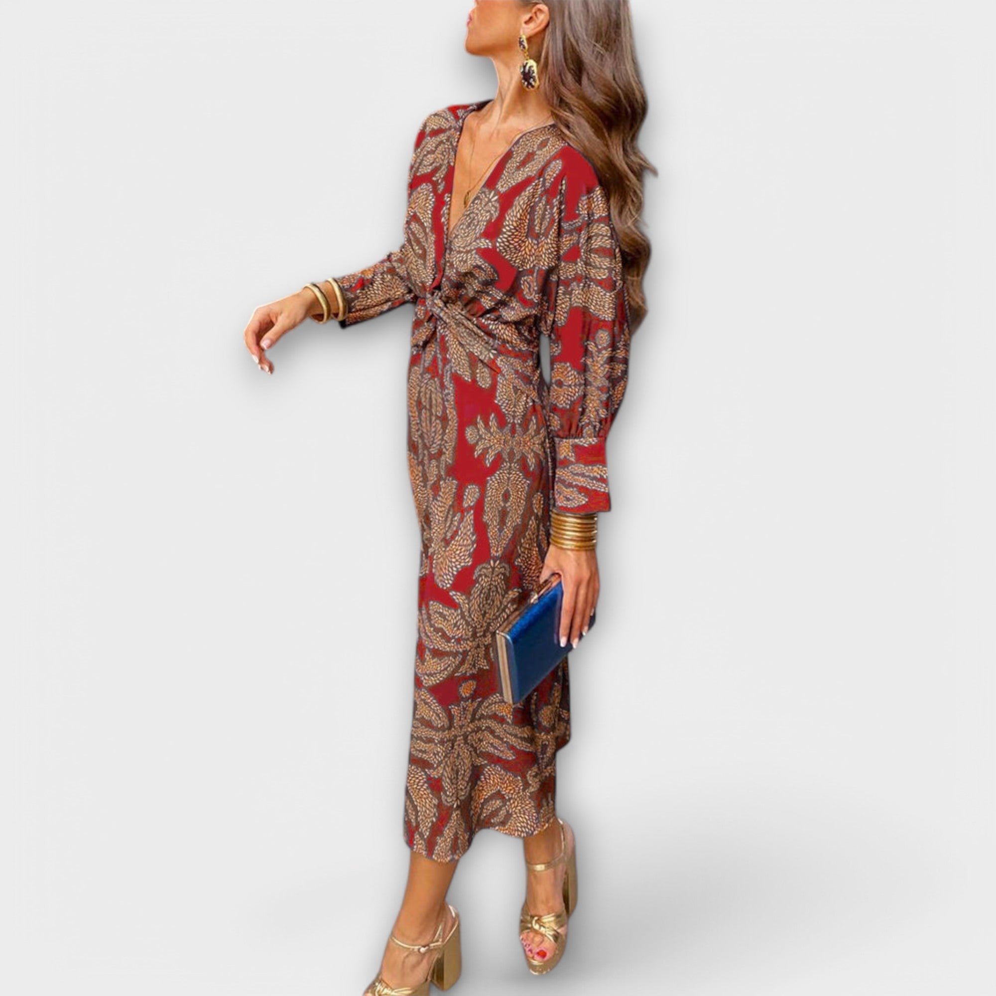 Milada – Elegant langermet kjole