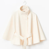 Elegant cape for dame med belte