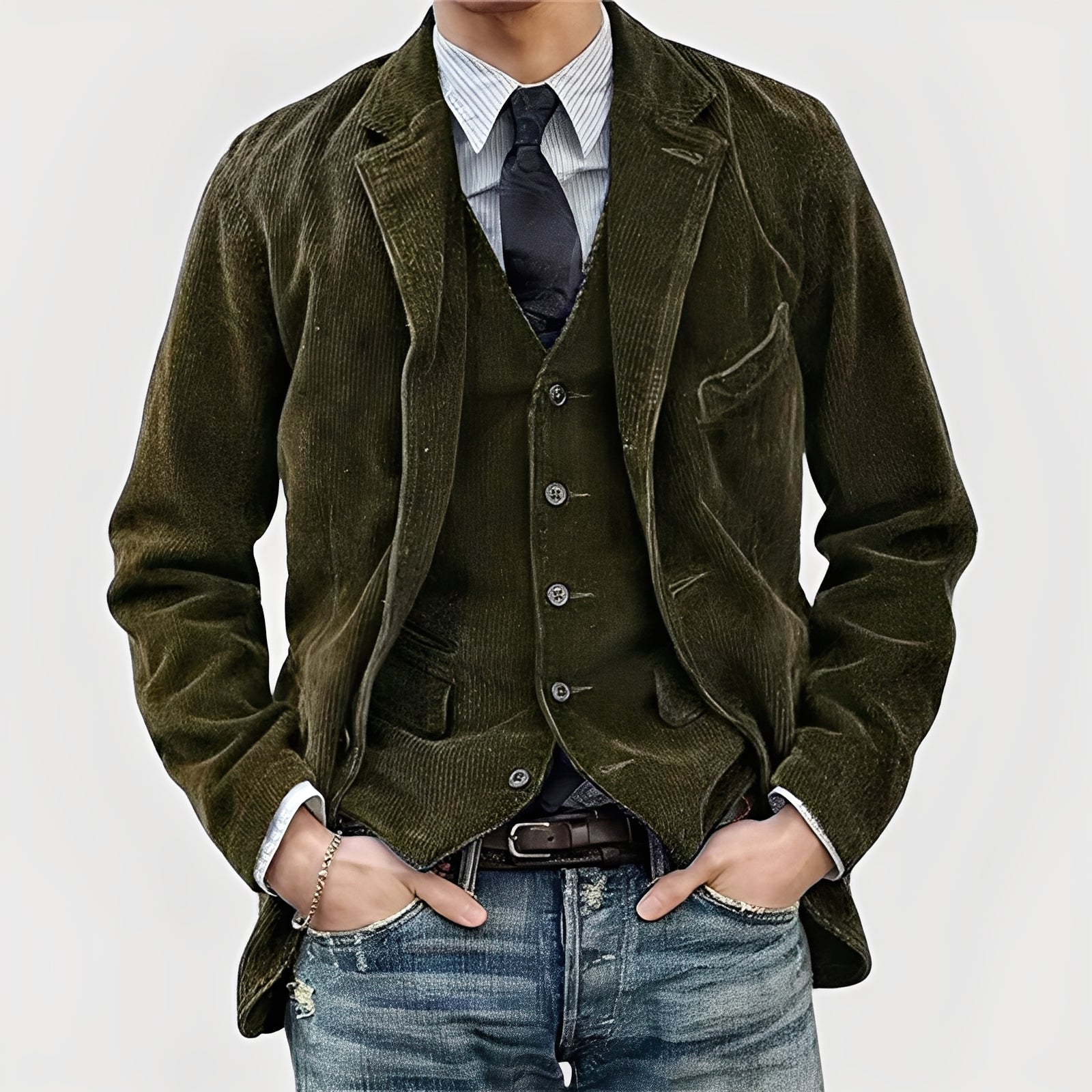 Viktor – Elegant kåpe med vest