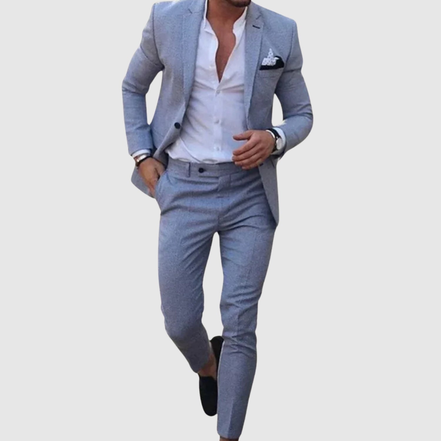 Libuše – Elegant herredress (jakke + bukse)