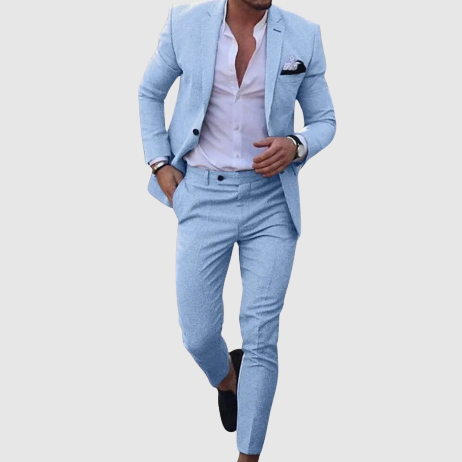 Libuše – Elegant herredress (jakke + bukse)