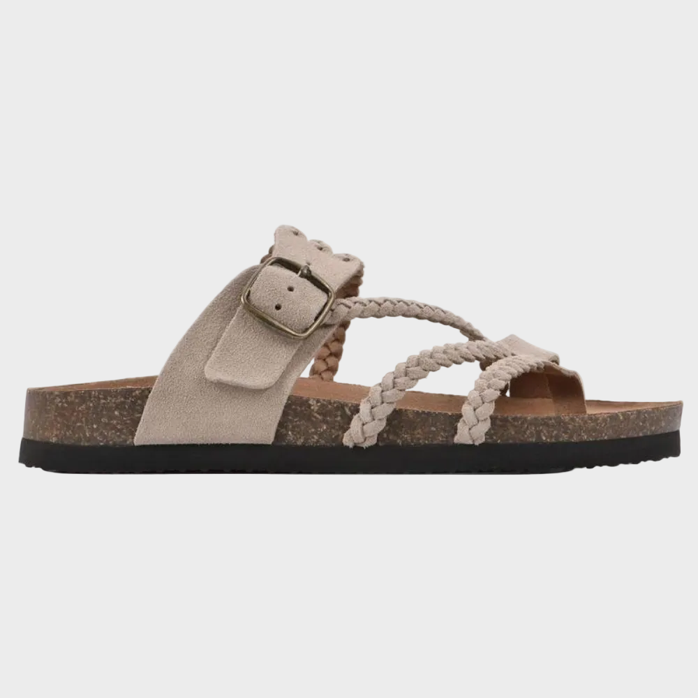 Aurora – Flettede anatomiske sandaler med kork