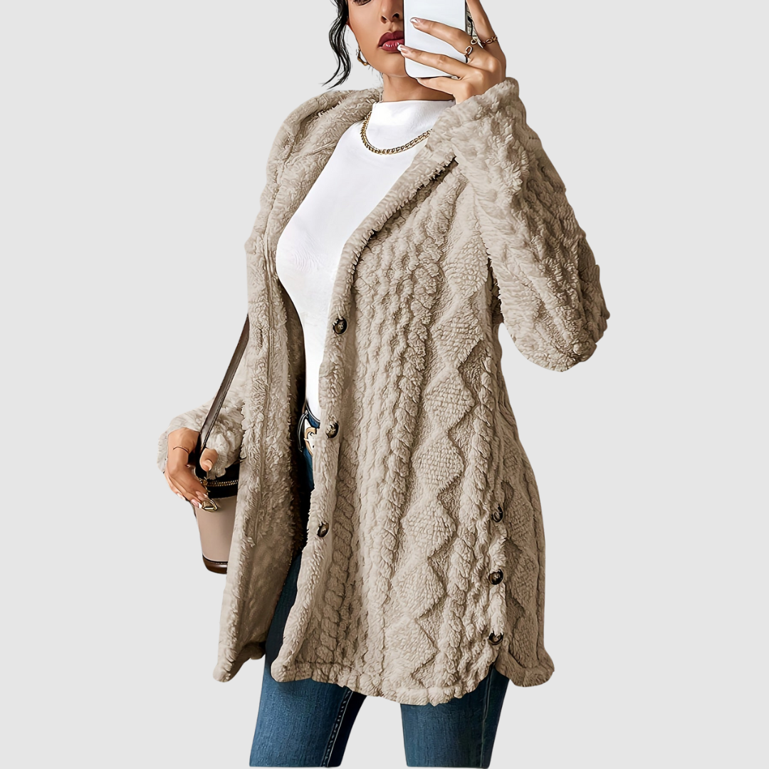 Štěpánka – Myk cardigan med hette