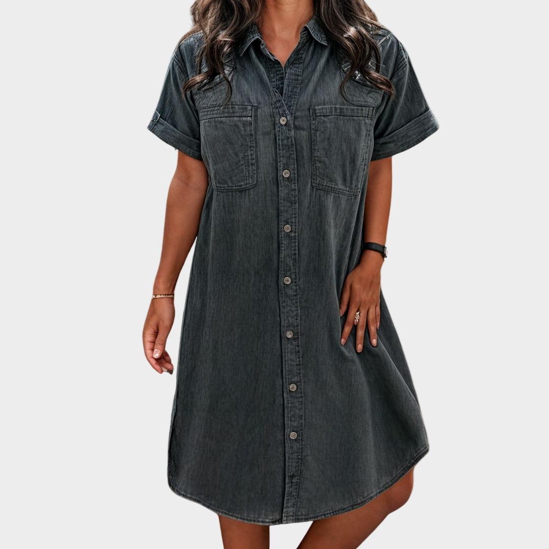 Laura – Lett denimkjole for sommeren