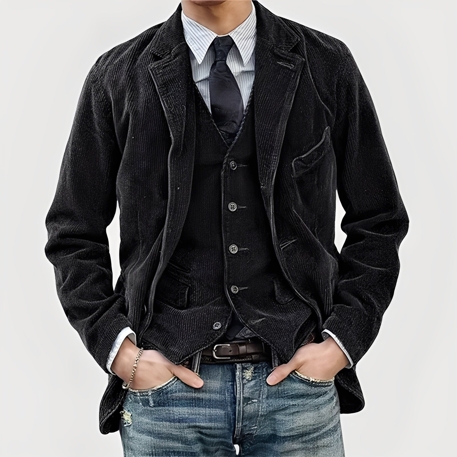 Viktor – Elegant kåpe med vest