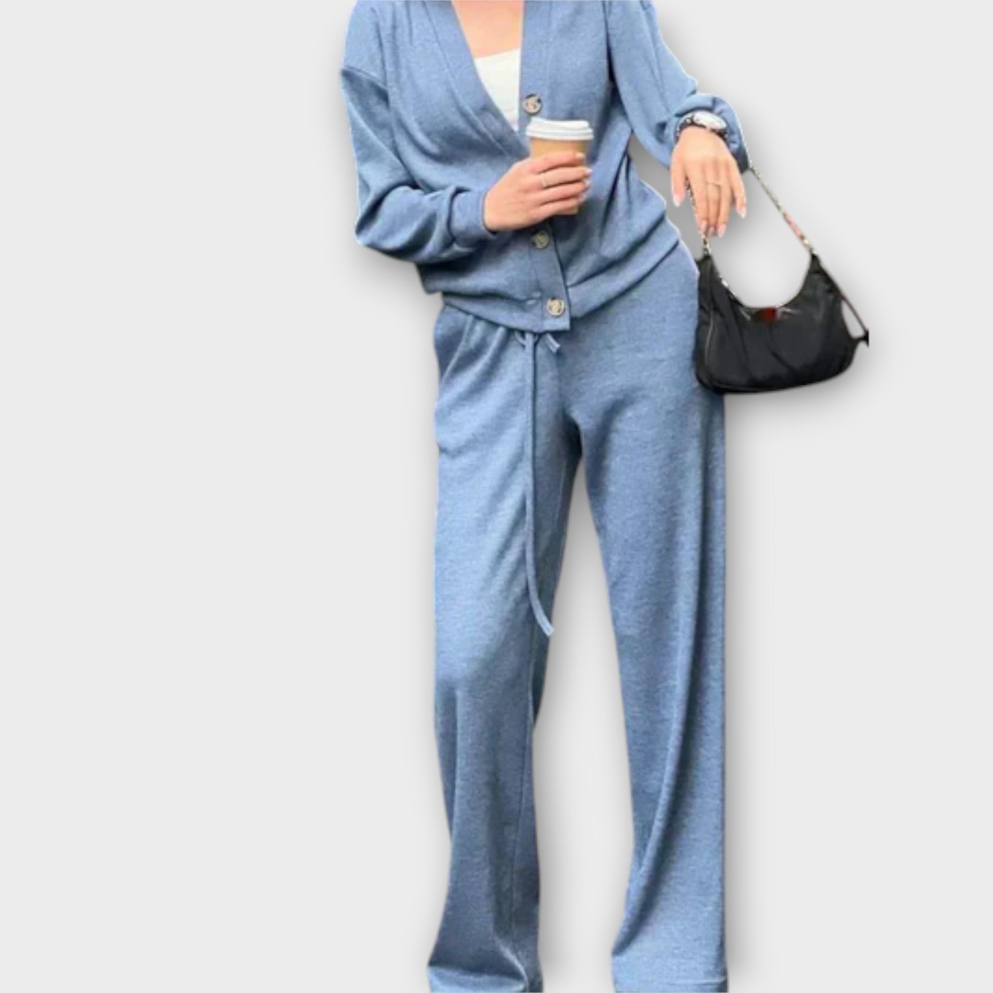Chantal – Cardigan- og buksesett