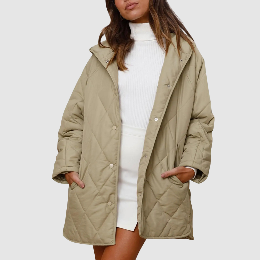 Kristýna – Oversized vinterkåpe med hette