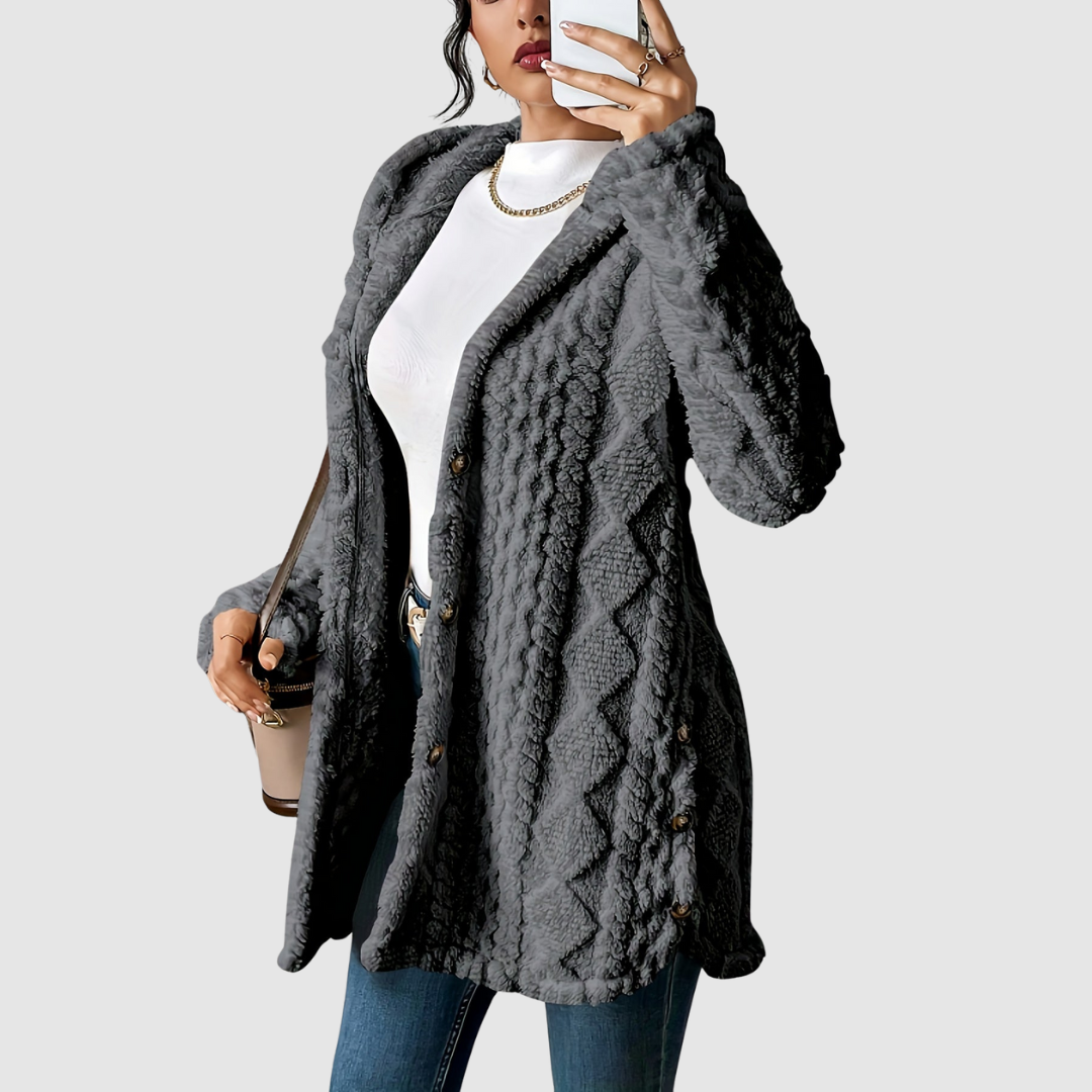 Štěpánka – Myk cardigan med hette