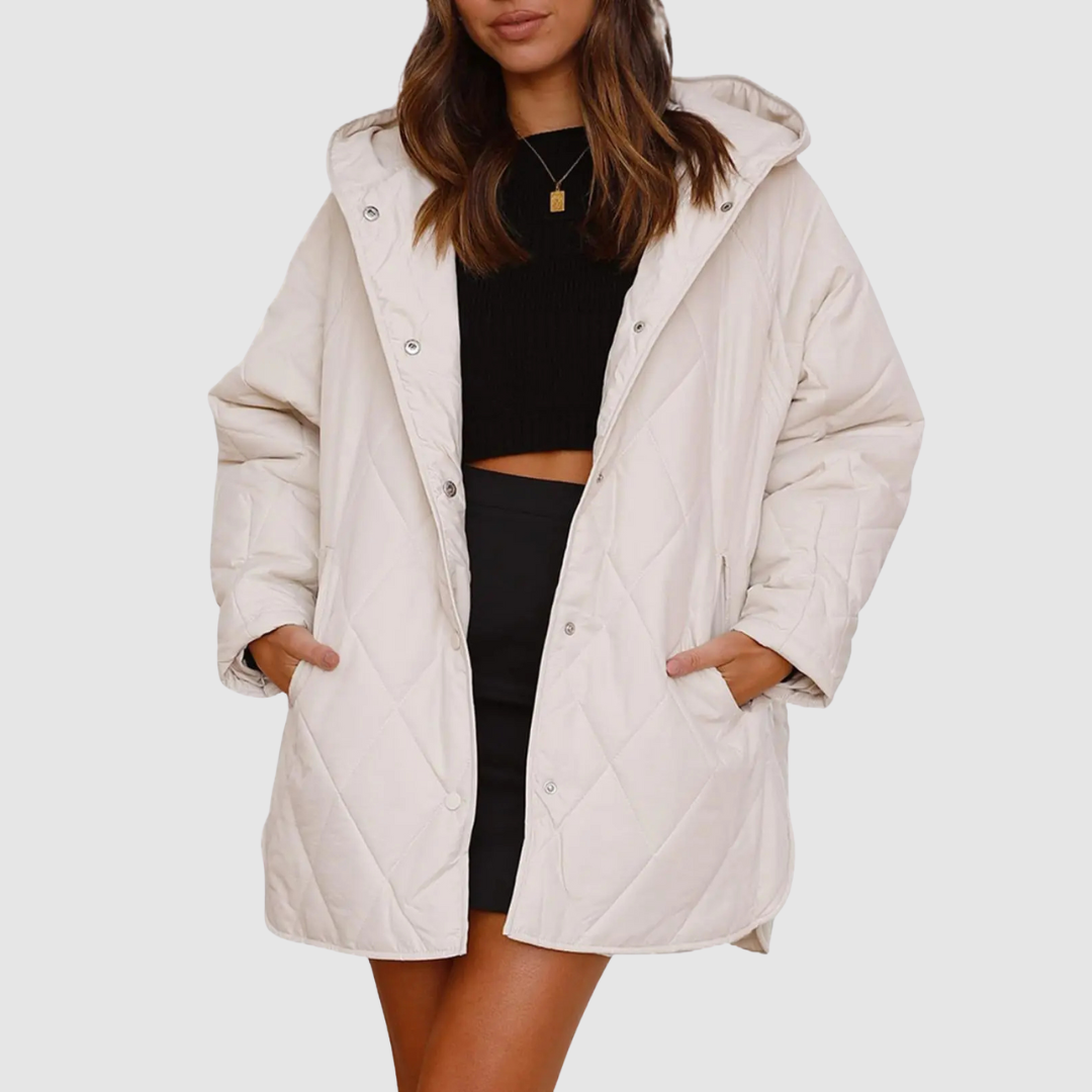 Kristýna – Oversized vinterkåpe med hette