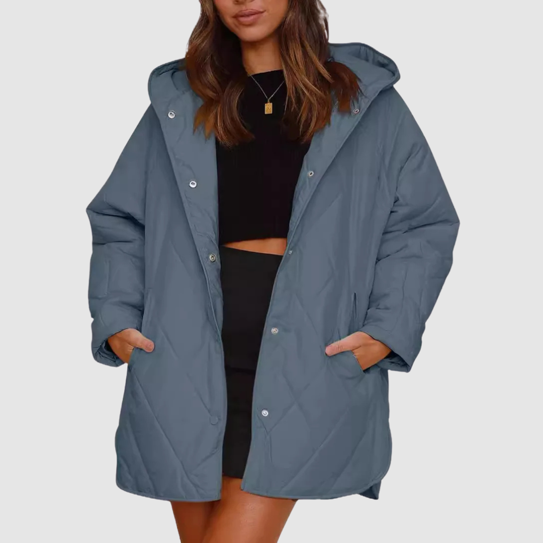 Kristýna – Oversized vinterkåpe med hette