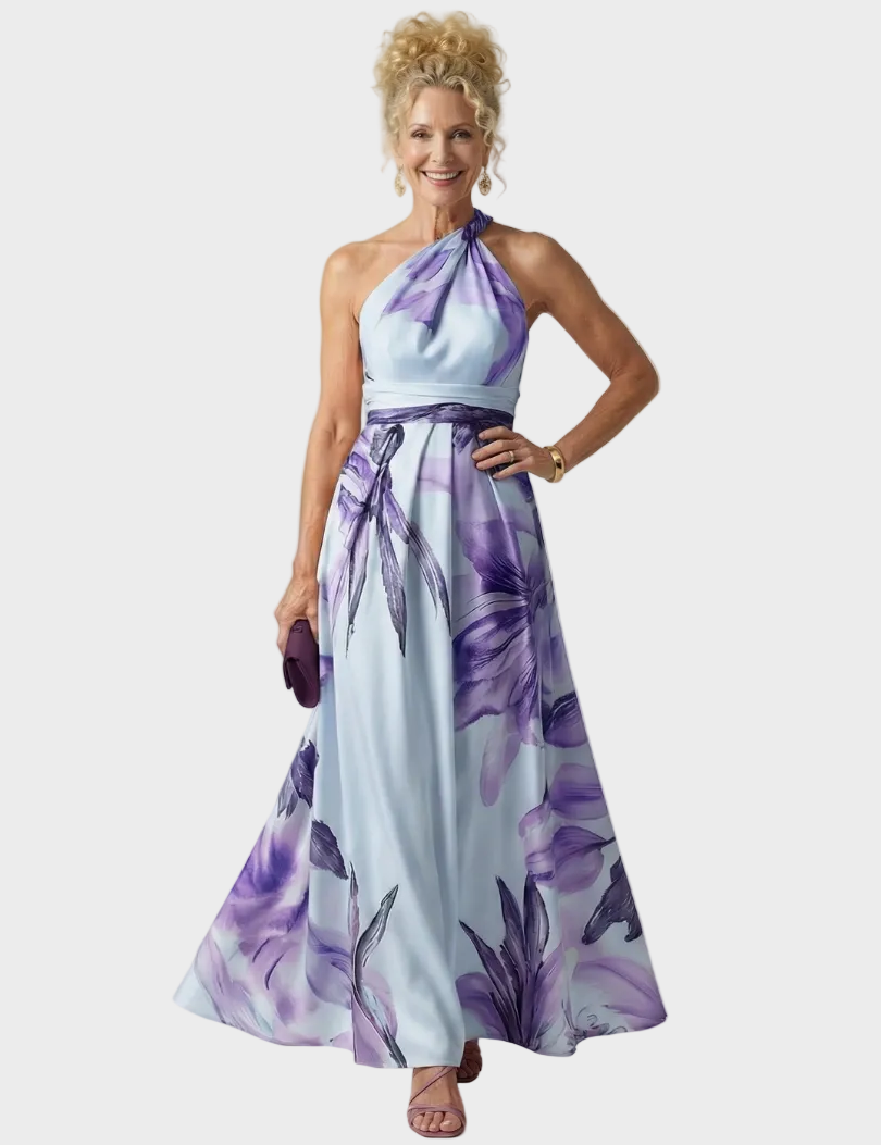 Emilia – Blomstret maxikjole
