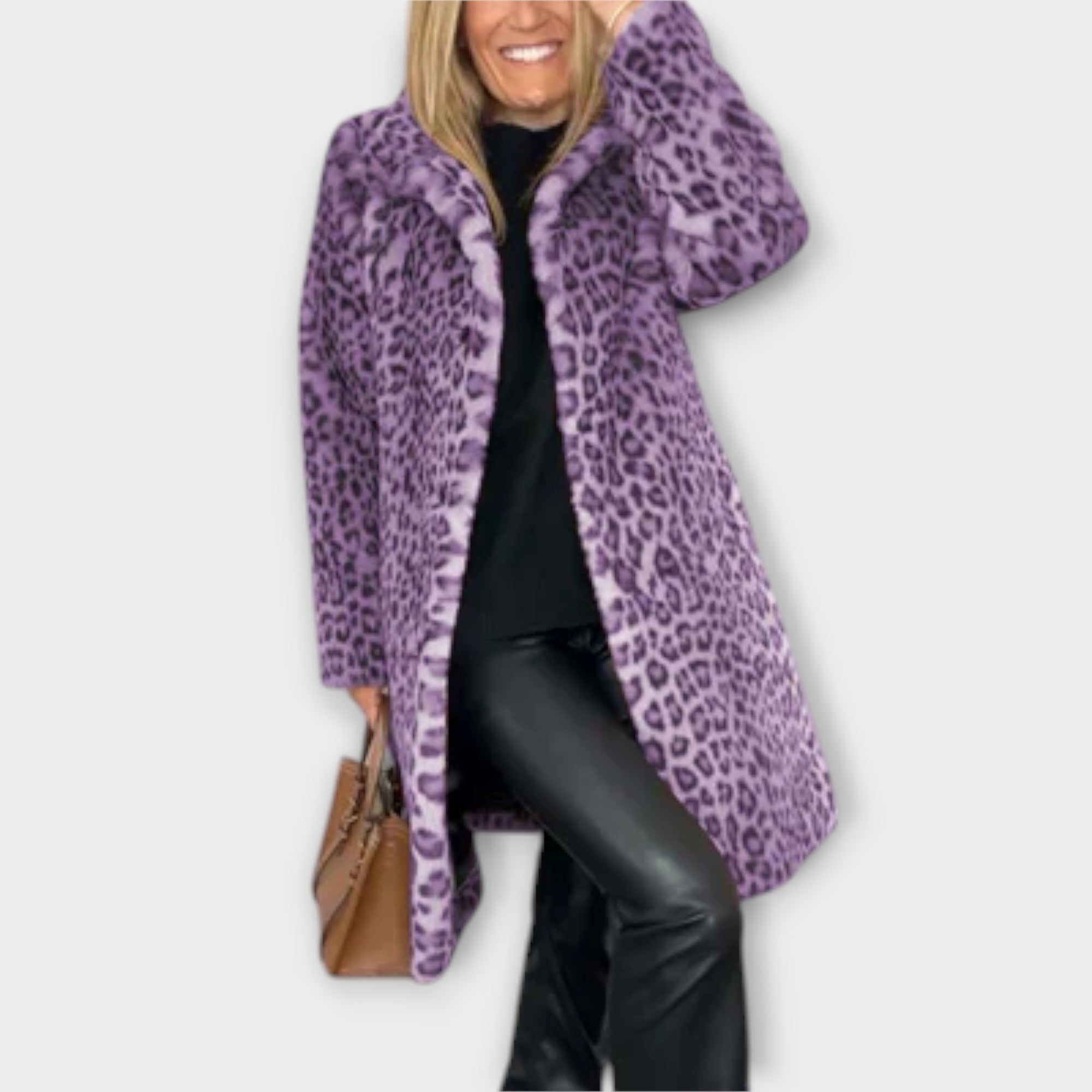 Amara – Leopardmønstret kåpe