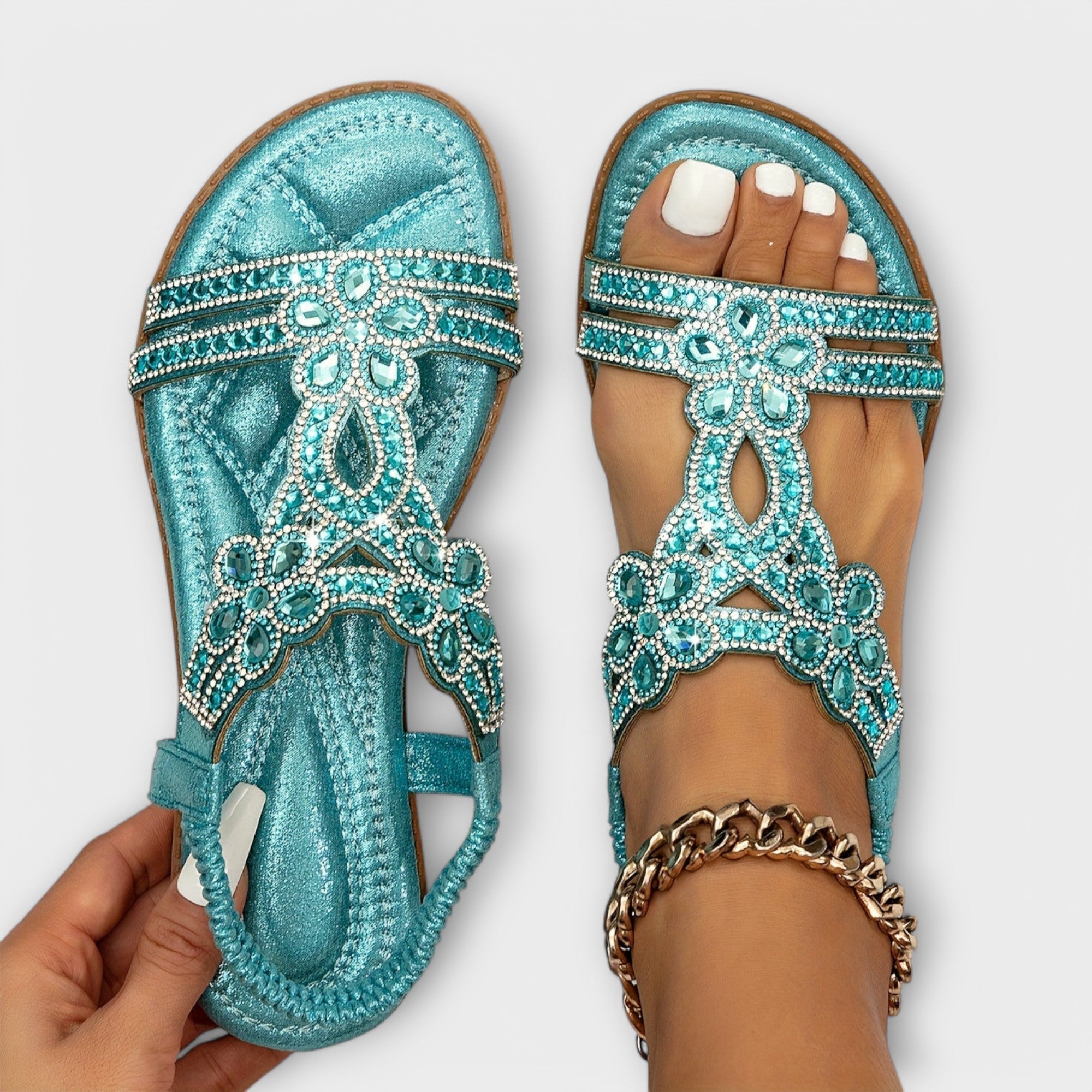 Birgit – Ortopediske sandaler med boho-sjarm