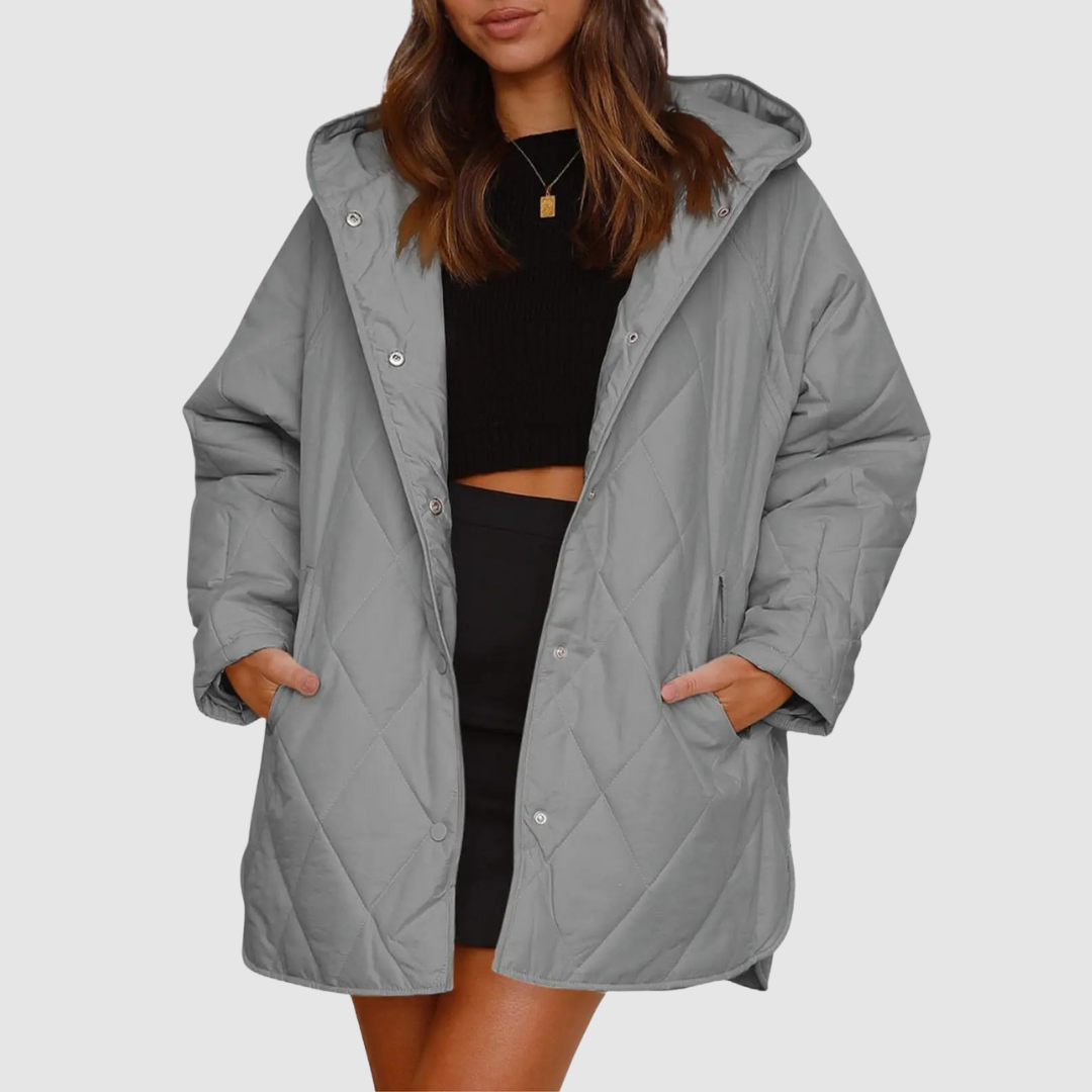 Kristýna – Oversized vinterkåpe med hette