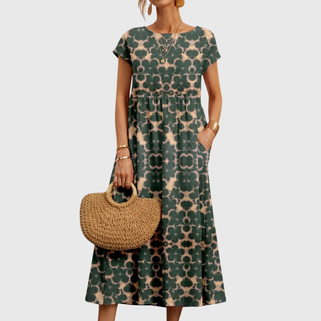 Walencja – Elegant blomstret kjole