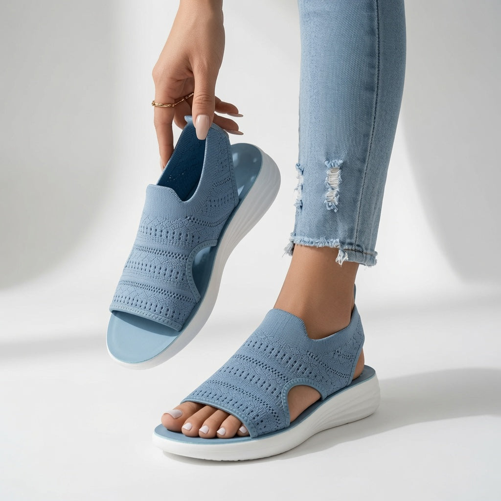 Souplesse™ – Platåsandaler med åpen tå og komfort