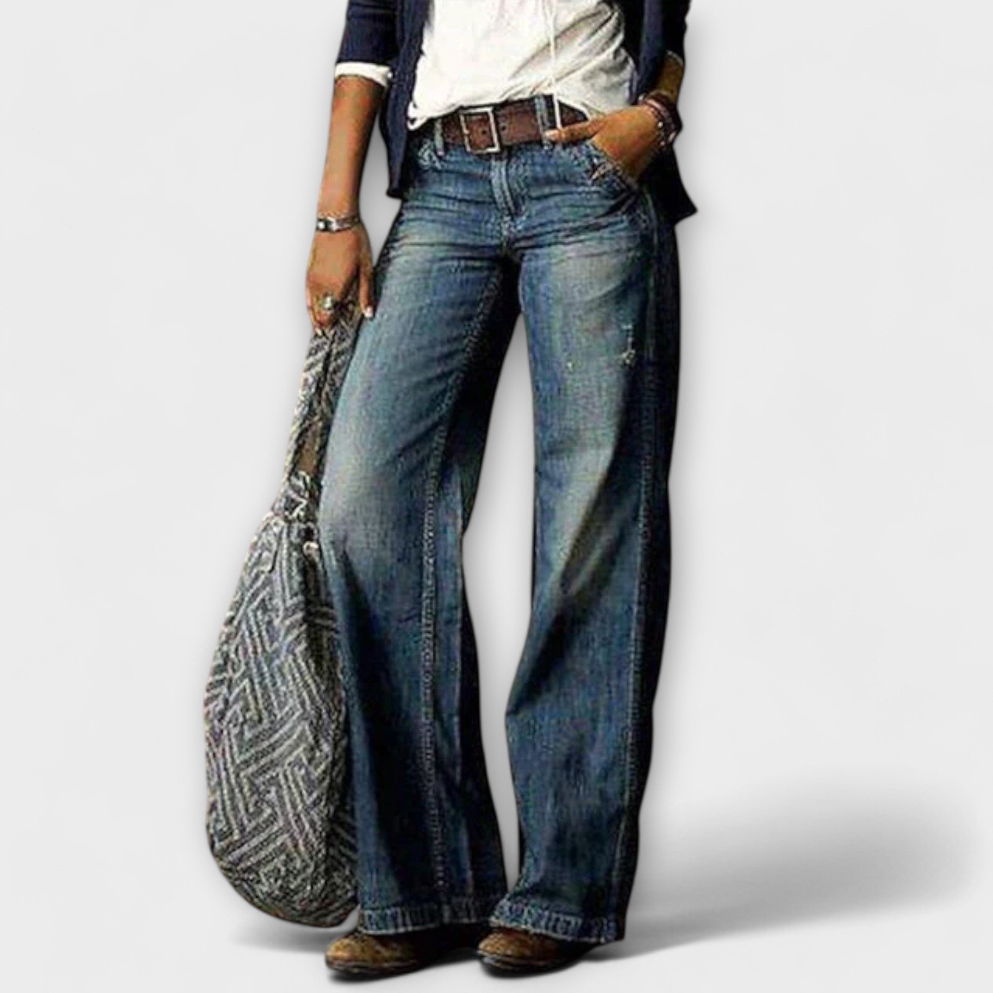 Cess – Jeans med vide ben