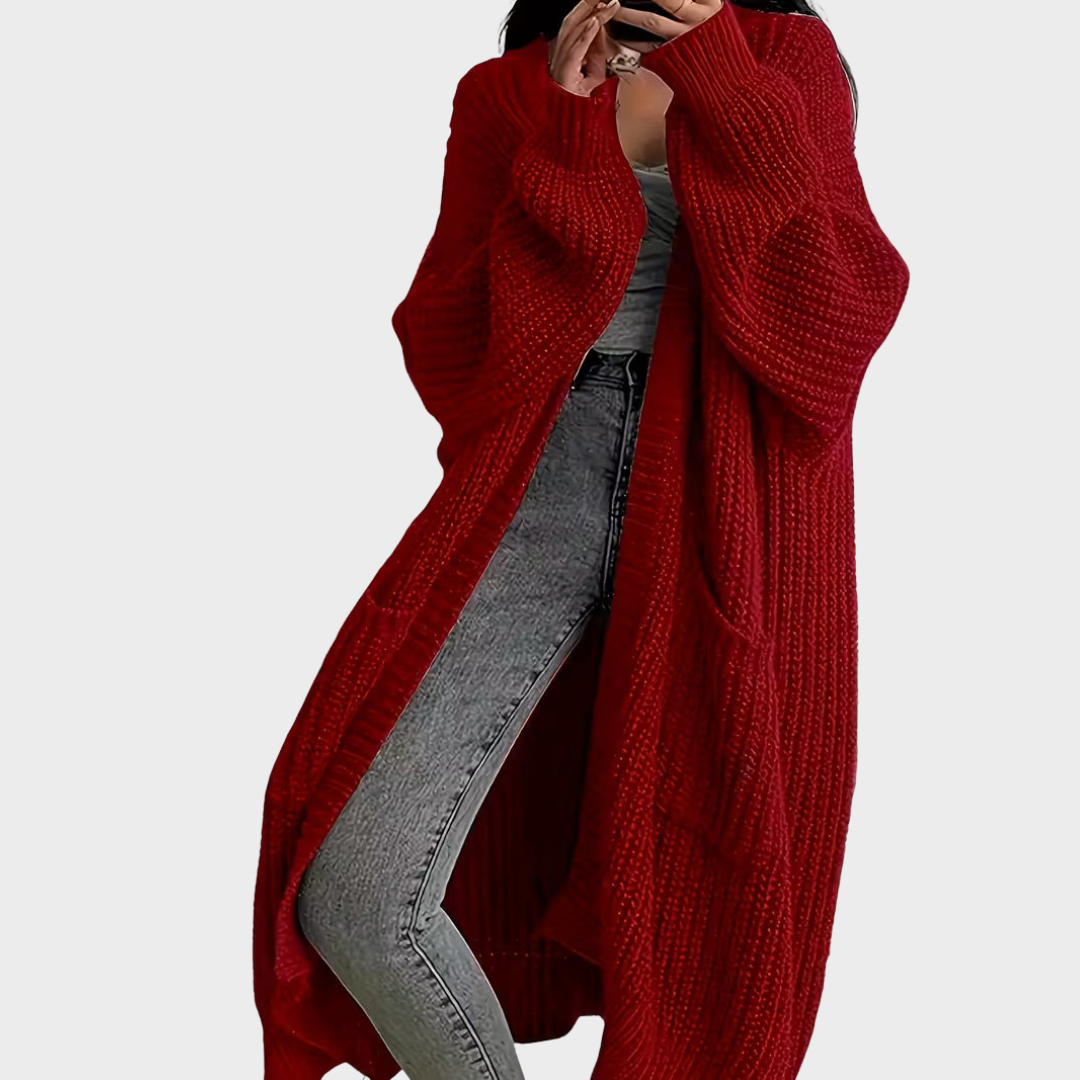 Piper – Lang strikkecardigan