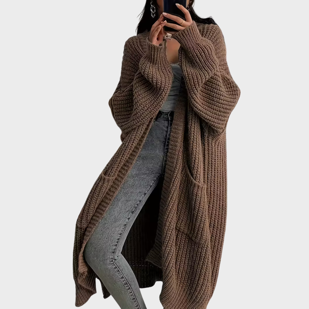 Piper – Lang strikkecardigan