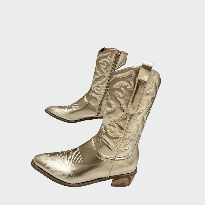 Aneta – Metalliske cowboystøvler