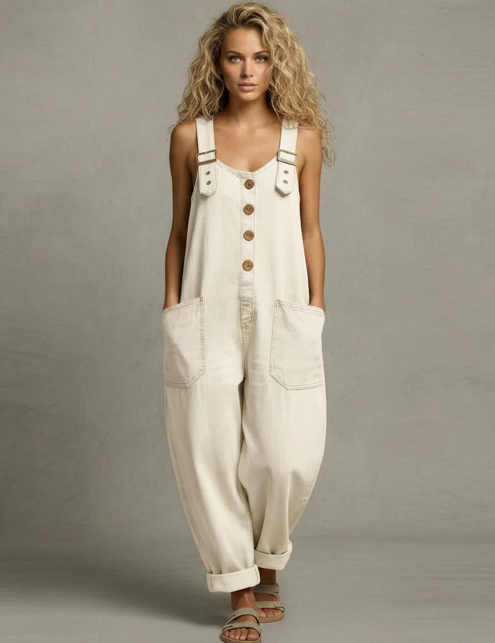 Eleonora – Denimjumpsuit med lommer