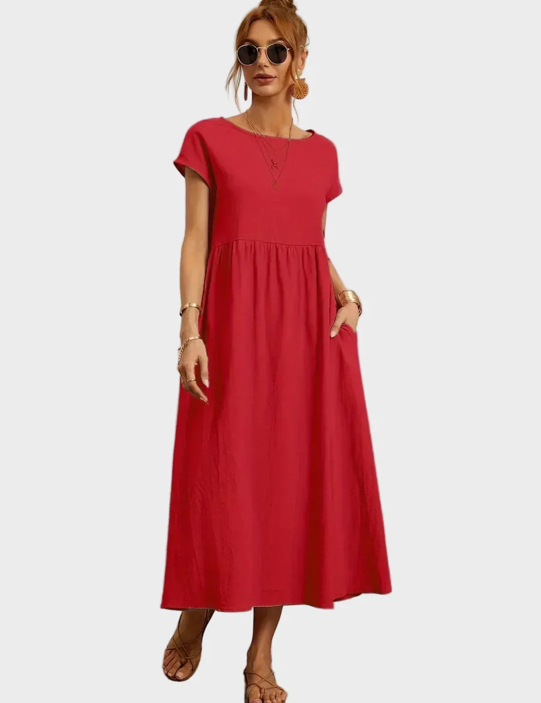 Gabrielle – Tidløs elegant midikjole