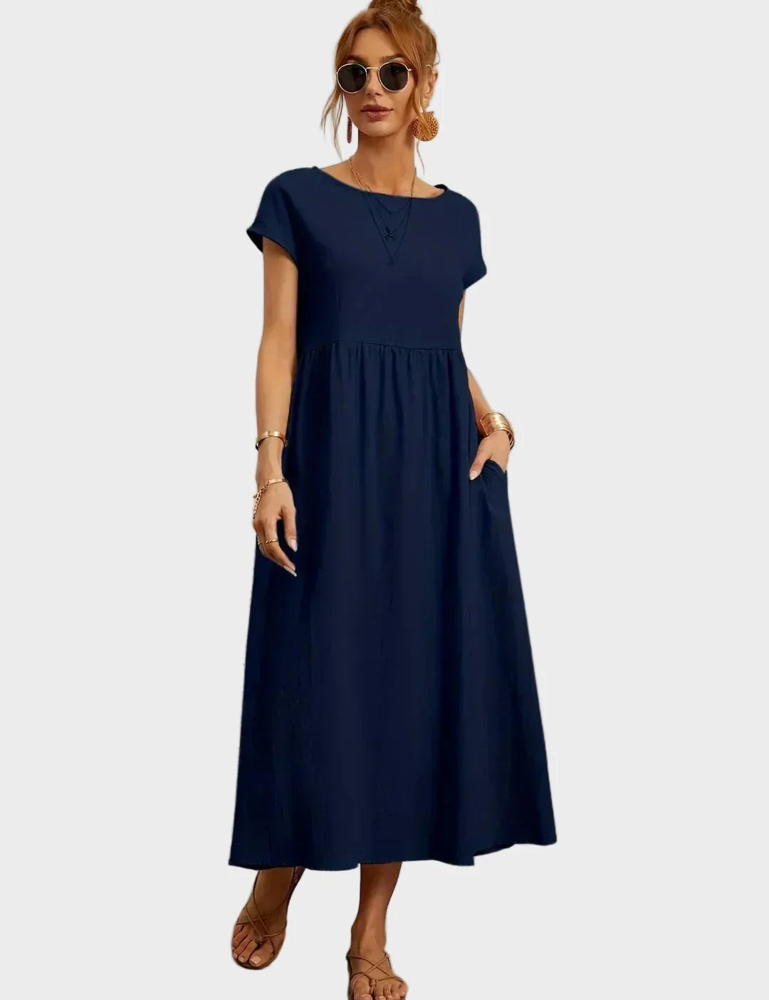 Gabrielle – Tidløs elegant midikjole
