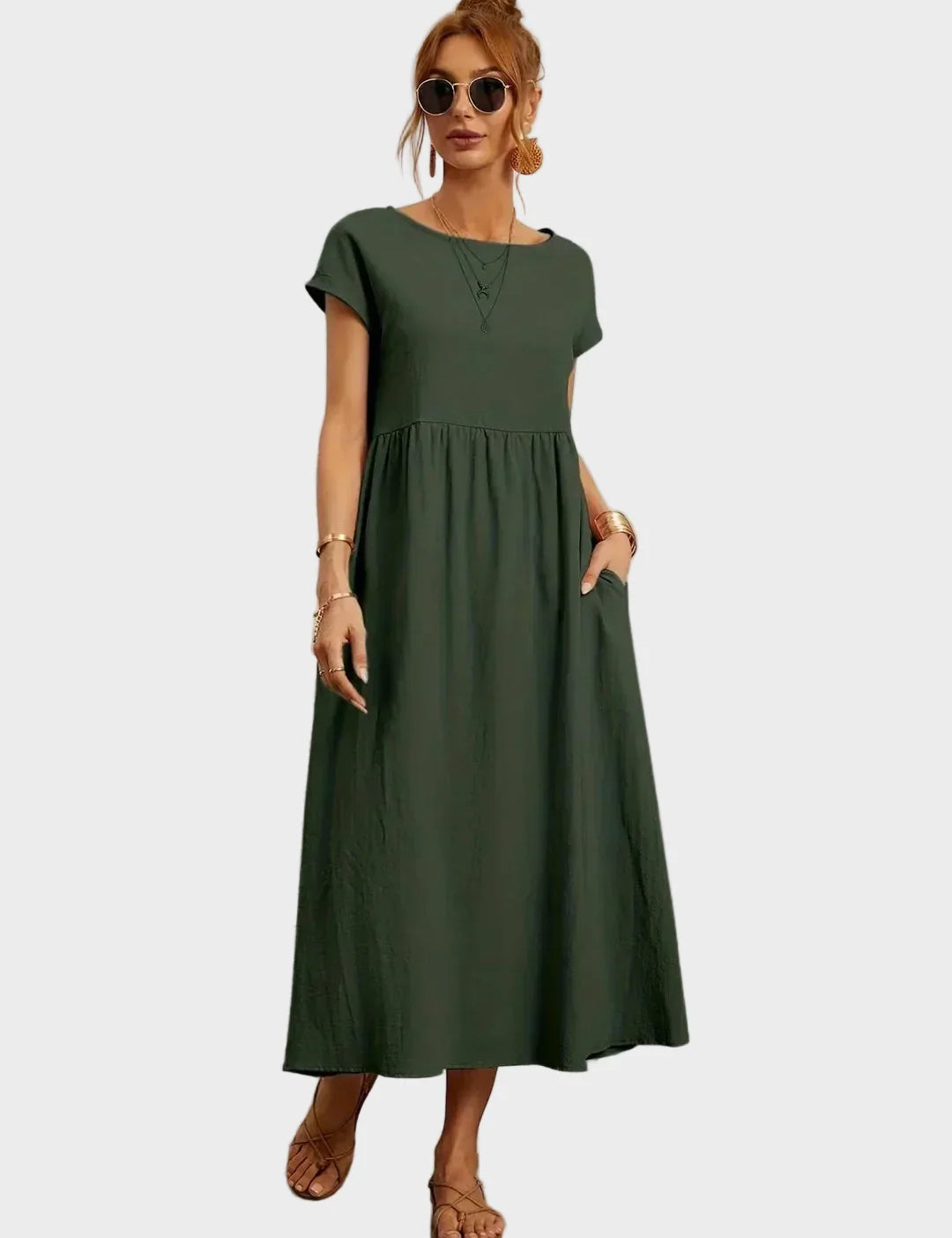 Gabrielle – Tidløs elegant midikjole