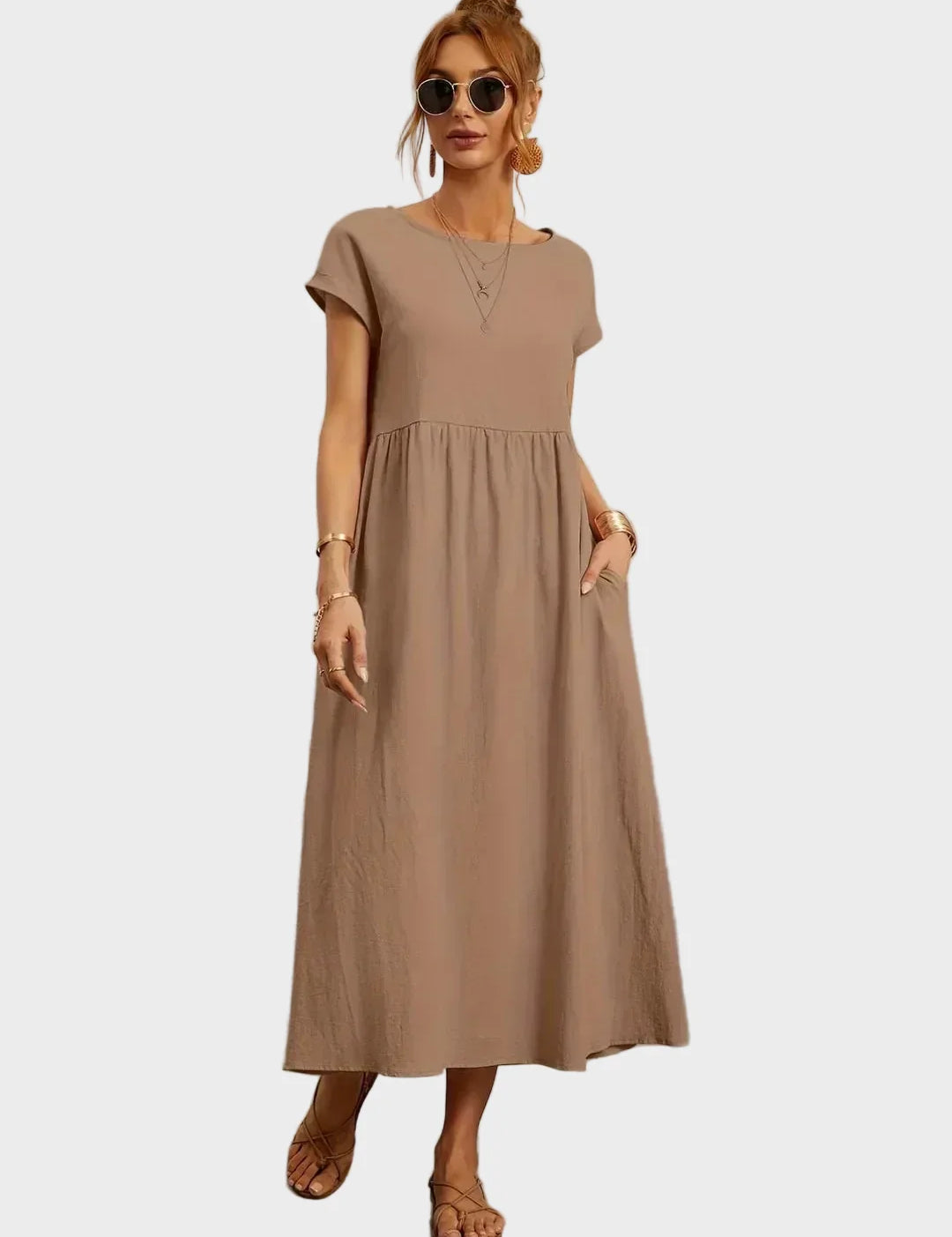 Gabrielle – Tidløs elegant midikjole