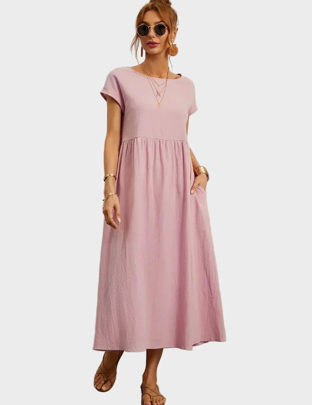 Gabrielle – Tidløs elegant midikjole