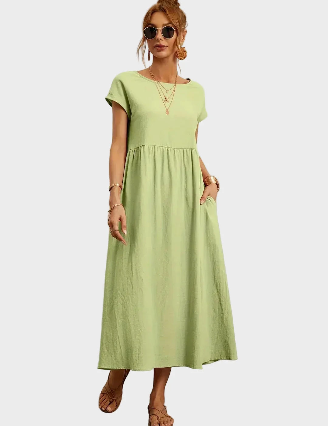 Gabrielle – Tidløs elegant midikjole