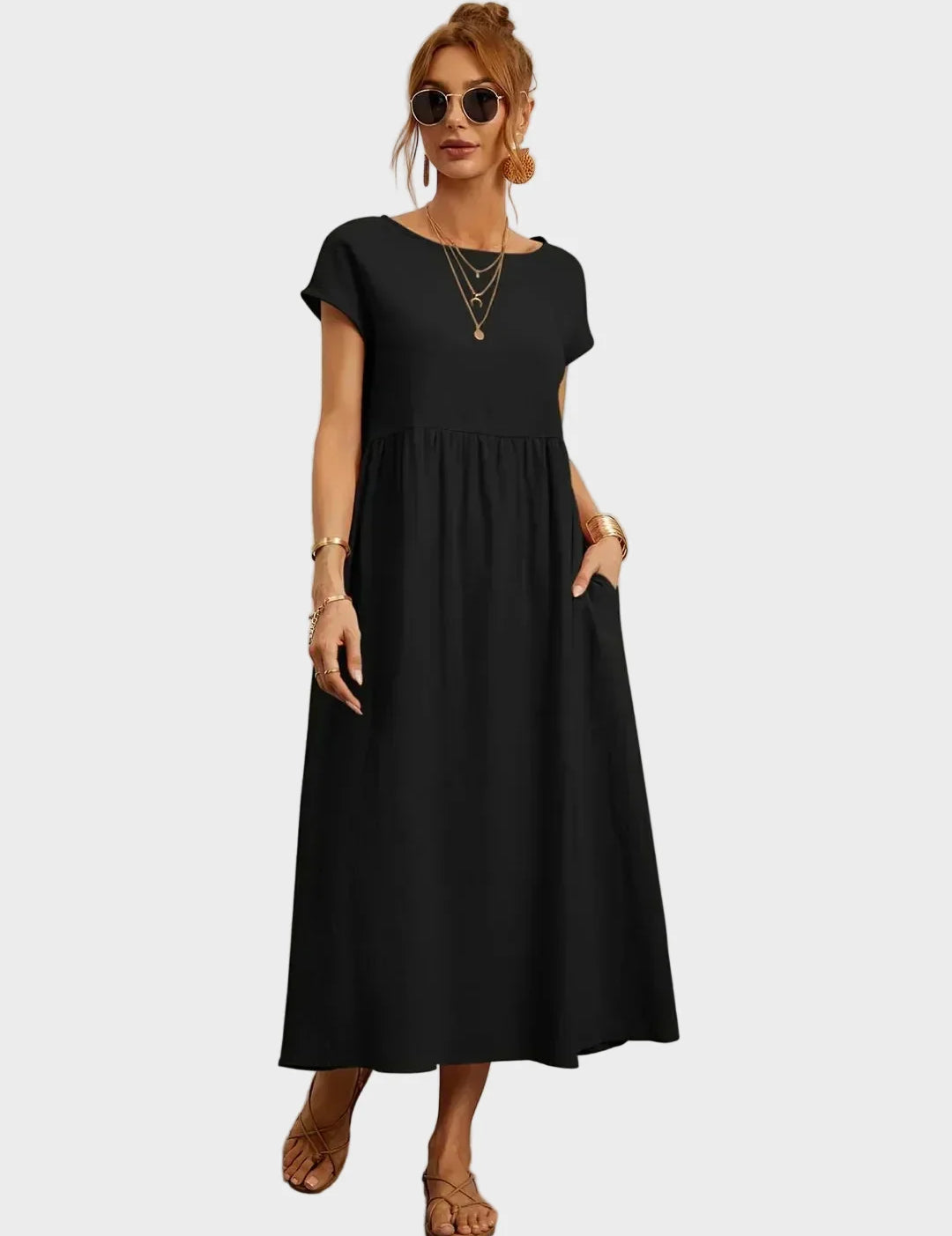 Gabrielle – Tidløs elegant midikjole