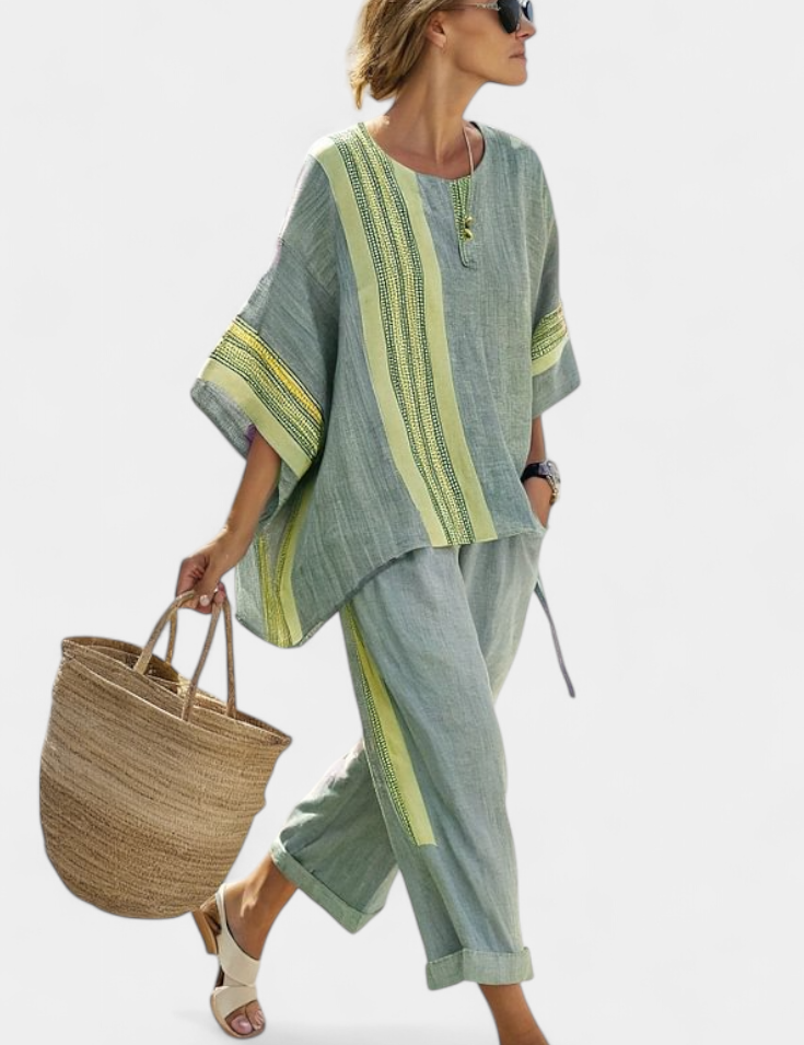 Lorena – Boho-sett i lin og bambus