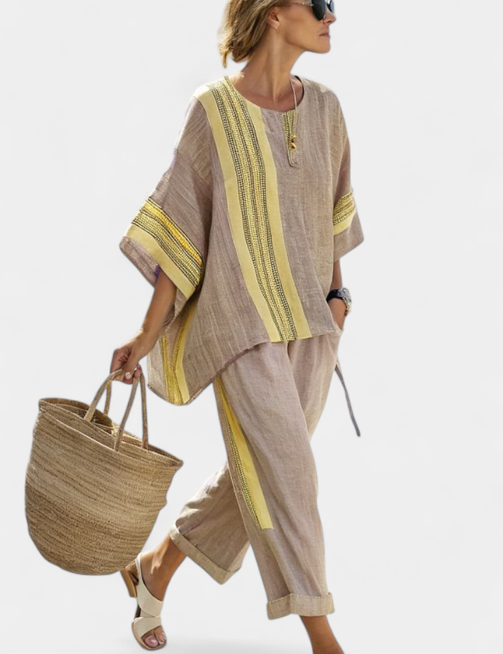 Lorena – Boho-sett i lin og bambus