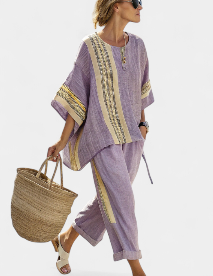 Lorena – Boho-sett i lin og bambus