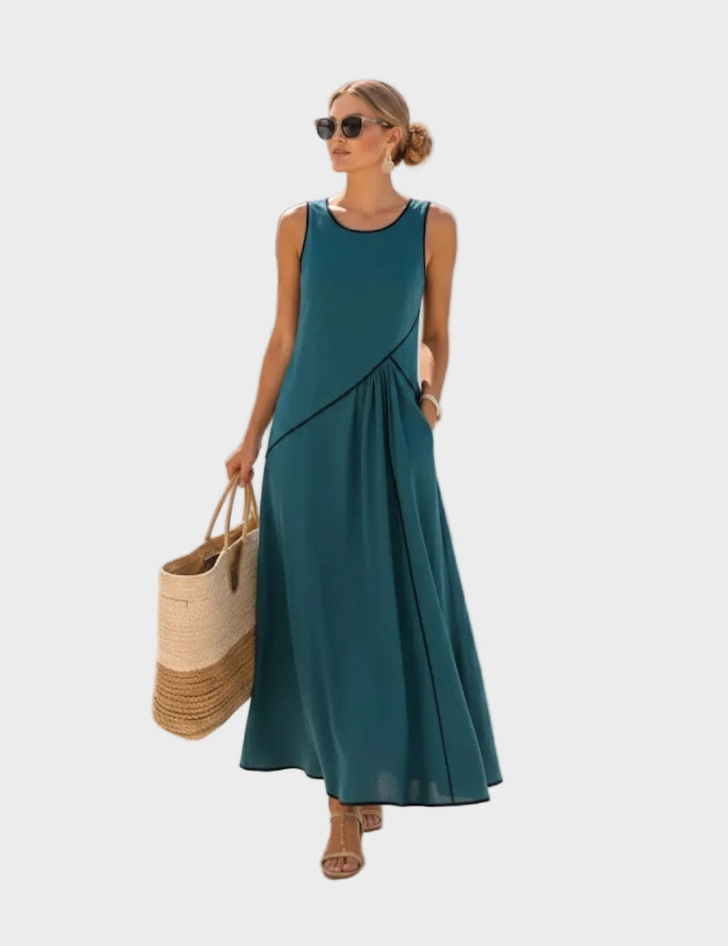 Maisy – Elegant ermeløs kjole