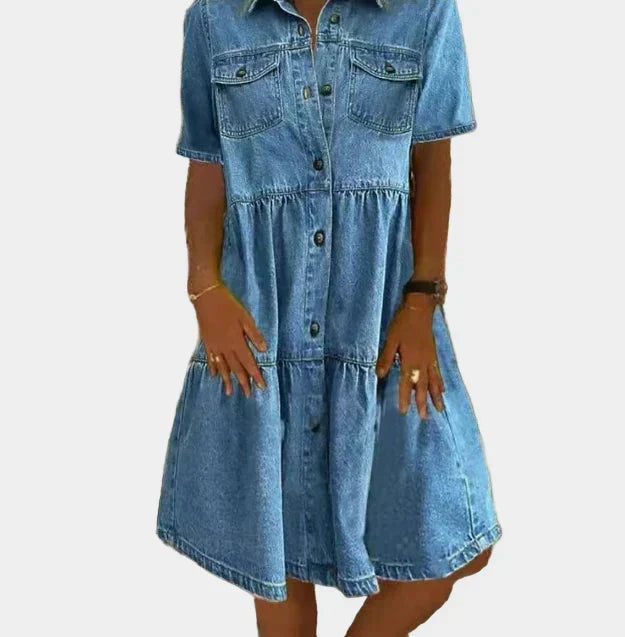 Sofie – Bohemsk denimkjole