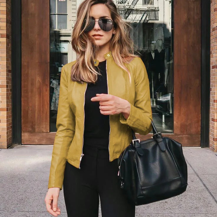 Figursydd skinnjakke – dristig eleganse med rocka stil