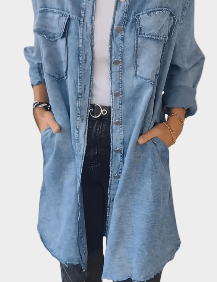 Sidsel – Skjortekjole i denim