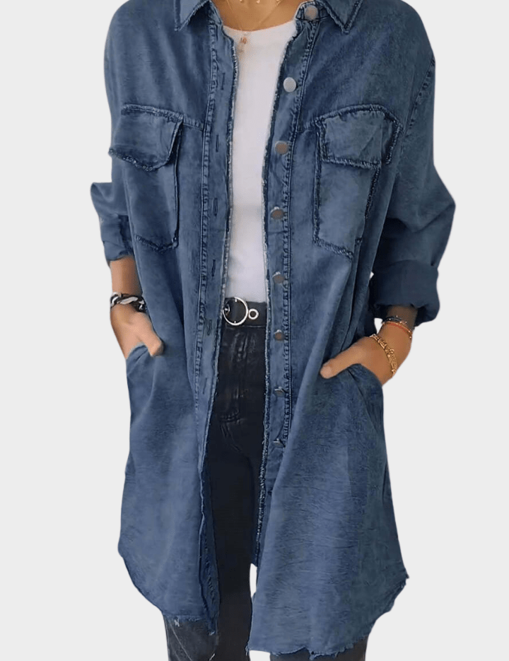 Sidsel – Skjortekjole i denim