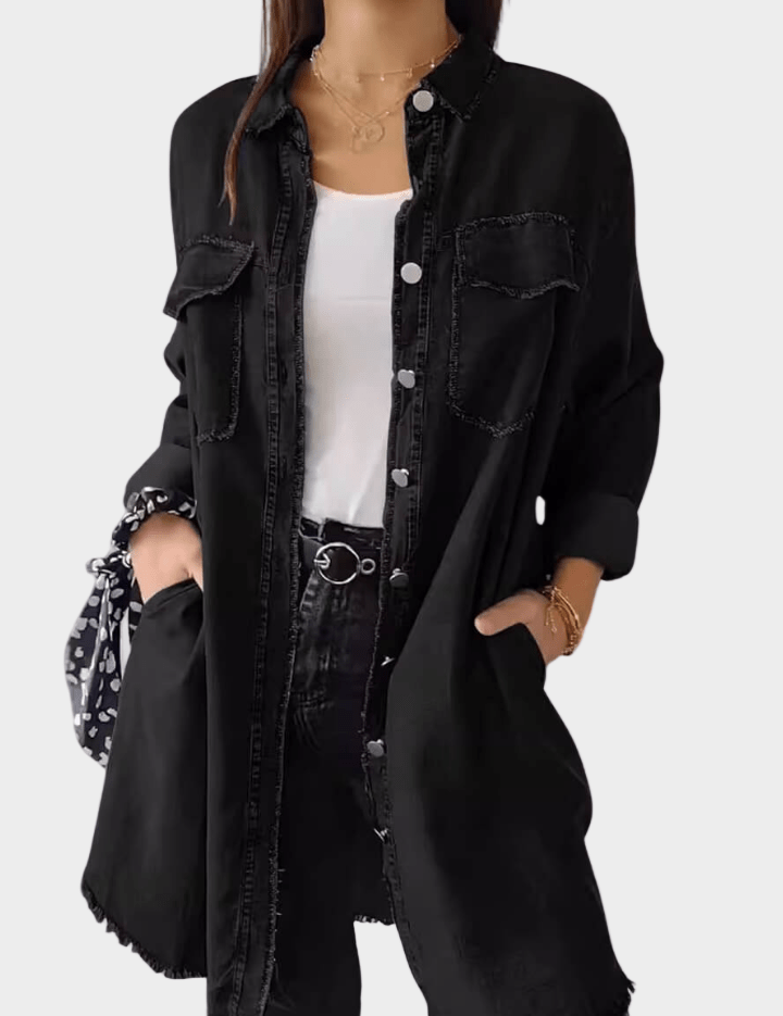 Sidsel – Skjortekjole i denim