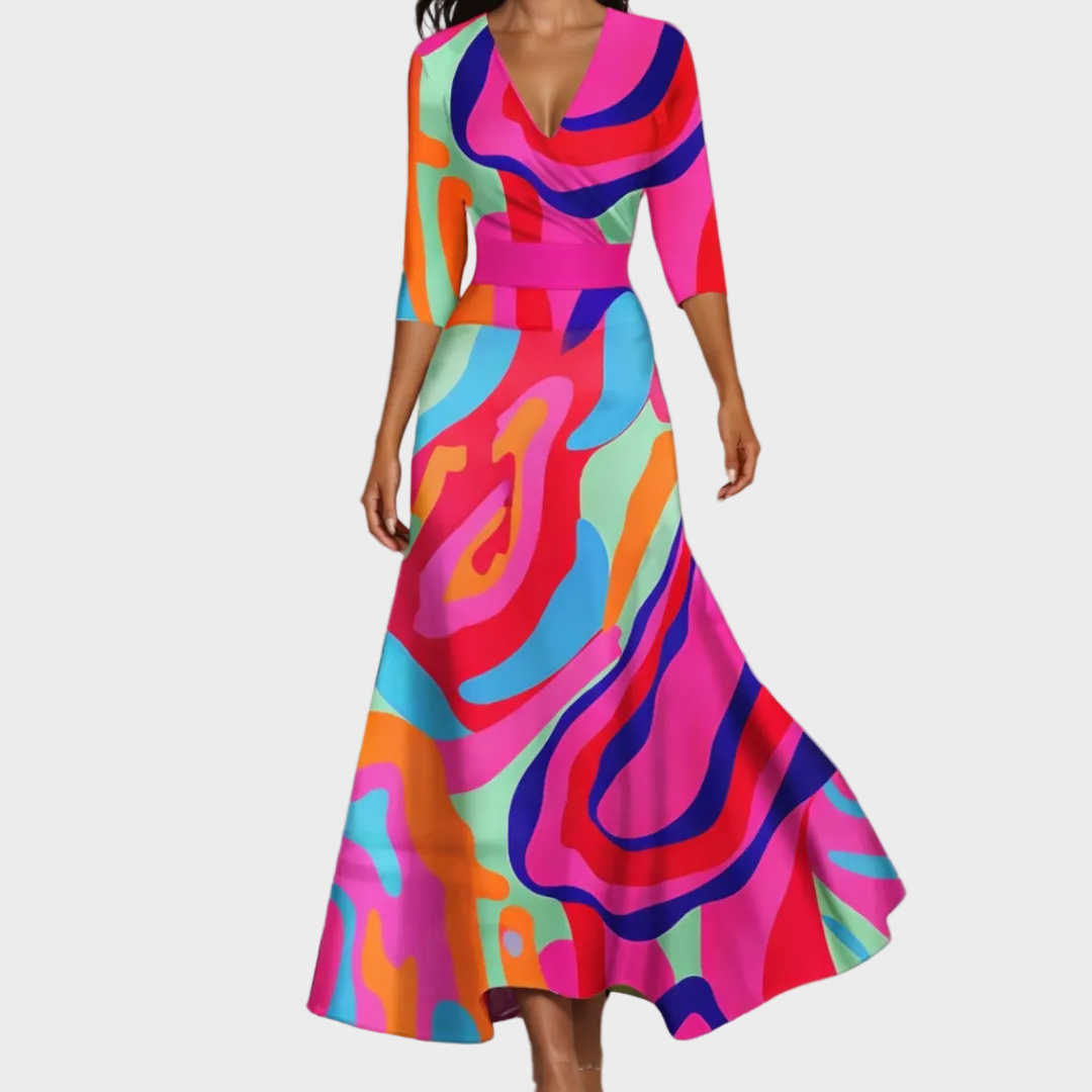 Emily – Elegant luftig maxikjole